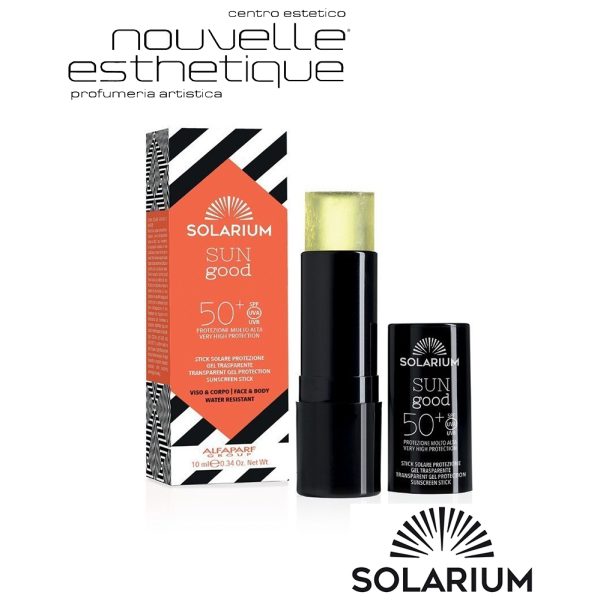 SOLARIUM SUN GOOD STICK SOLARE GEL TRASPARENTE SPF50 10 ML Trattamento Viso Corpo Abbronzante Doposole Crema Solare Solari SLR023